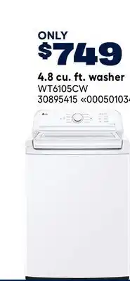 RONA LG 4.8 cu. ft. washer offer