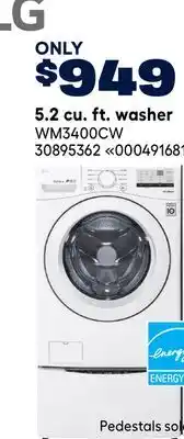 RONA LG 5.2 cu. ft. washer offer
