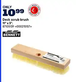 RONA Bennett Deck scrub brush 11 x 3 offer