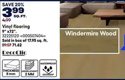 RONA Vinyl flooring 9 x72 offer