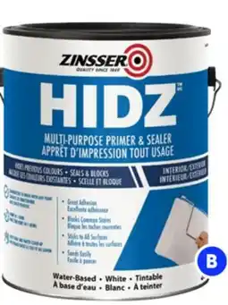RONA ZINSSER Hidz, 3.78-L primer offer