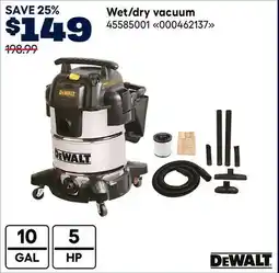 RONA Dewalt Wet/dry vacuum offer