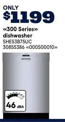 RONA Bosch 300 Series dishwasher offer