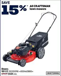 RONA Craftsman lawn mowers offer