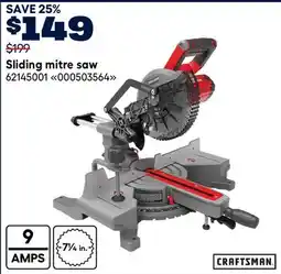RONA Craftsman Sliding mitre saw offer
