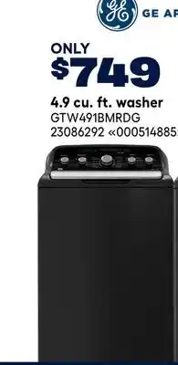 RONA GE Appliances 4.9 cu. ft. washer offer