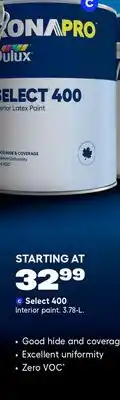 RONA RONA Select 400 Interior paint offer