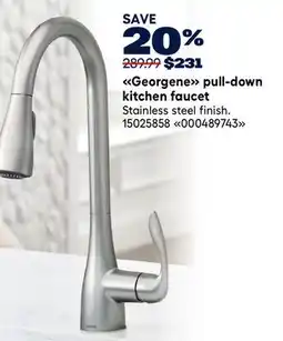 RONA Moen Georgene pull-down kitchen faucet offer