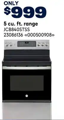 RONA GE 5 cu. ft. range offer
