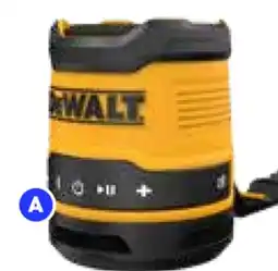 RONA Dewalt Rechargeable mini bluetooth speaker offer