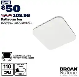 RONA Broan Bathroom fan offer