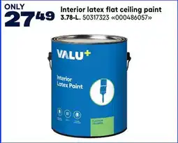 RONA VALU+ Interior latex flat ceiling paint 3.78-L offer