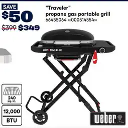 RONA Weber Traveler propane gas portable grill offer