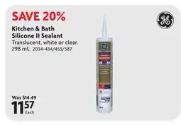 Home Hardware Kitchen & Bath Silicone II Sealant offer