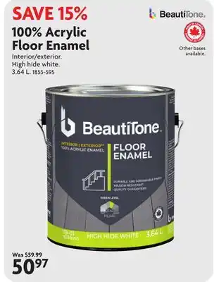Home Hardware 100% Acrylic Floor Enamel offer