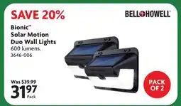 Home Hardware Bionic Solar Motion Duo Wall Lights offer