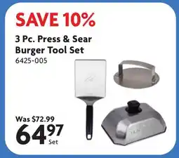 Home Hardware 3 Pc. Press & Sear Burger Tool Set offer