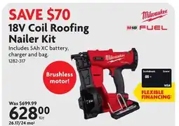 Home Hardware 18V Coil Roofing Nailer Kit offer