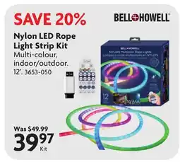 Home Hardware Nylon LED Rope Light Strip Kit offer