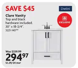 Home Hardware Clare Vanity Top and black offer