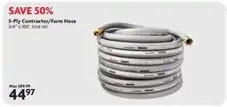 Home Hardware 5-Ply Contractor/Farm Hose offer
