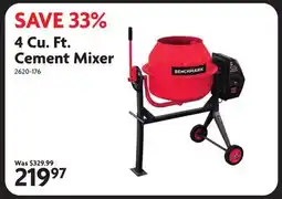 Home Hardware 4 Cu. Ft. Cement Mixer offer