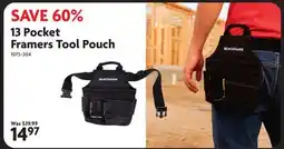 Home Hardware 13 Pocket Framers Tool Pouch offer
