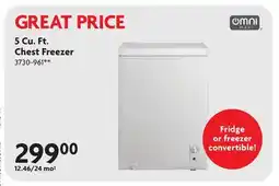 Home Hardware 5 Cu. Ft. Chest Freezer offer