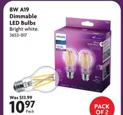 Home Hardware 8W A19 Dimmable LED Bulbs offer