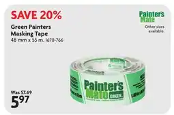 Home Hardware Green Painters Masking Tape offer