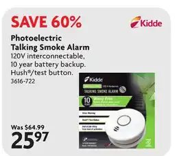 Home Hardware Photoelectric Talking Smoke Alarm offer