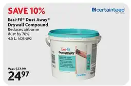 Home Hardware Easi-Fil Dust Away Drywall Compound offer