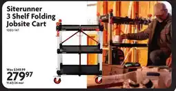 Home Hardware Siterunner 3 Shelf Folding Jobsite Cart offer