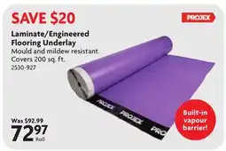 Home Hardware Laminate/Engineered Flooring Underlay offer