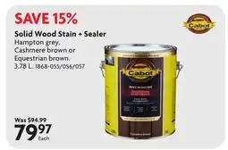 Home Hardware Solid Wood Stain + Sealer offer