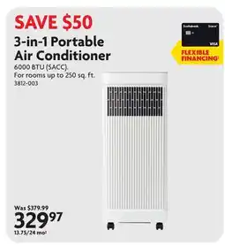 Home Hardware 3-in-1 Portable Air Conditioner offer