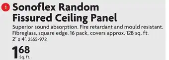 Home Hardware Sonoflex Random Fissured Ceiling Panel offer