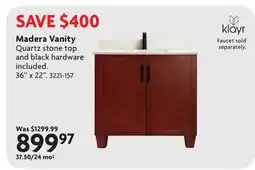 Home Hardware Madera Vanity offer