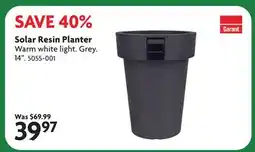 Home Hardware Solar Resin Planter offer