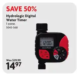 Home Hardware Hydrologic Digital Water Timer offer