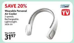 Home Hardware Wearable Personal Air Cooler offer