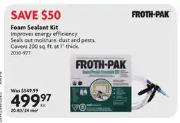 Home Hardware Foam Sealant Kit offer