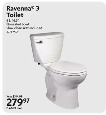 Home Hardware Ravenna 3 Toilet offer