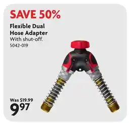 Home Hardware Flexible Dual Hose Adapter offer