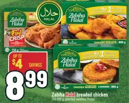Marché Adonis Zabiha Halal breaded chicken offer