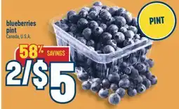 Marché Adonis blueberries offer
