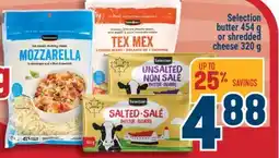 Marché Adonis Selection butter 454 g or shredded cheese 320 g offer