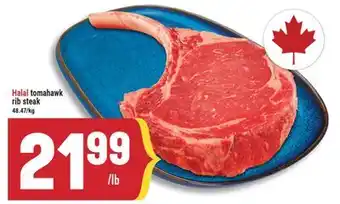 Marché Adonis Halal tomahawk rib steak offer