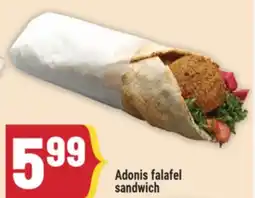 Marché Adonis Adonis falafel sandwich offer