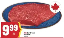 Marché Adonis Halal beef brisket point steak offer
